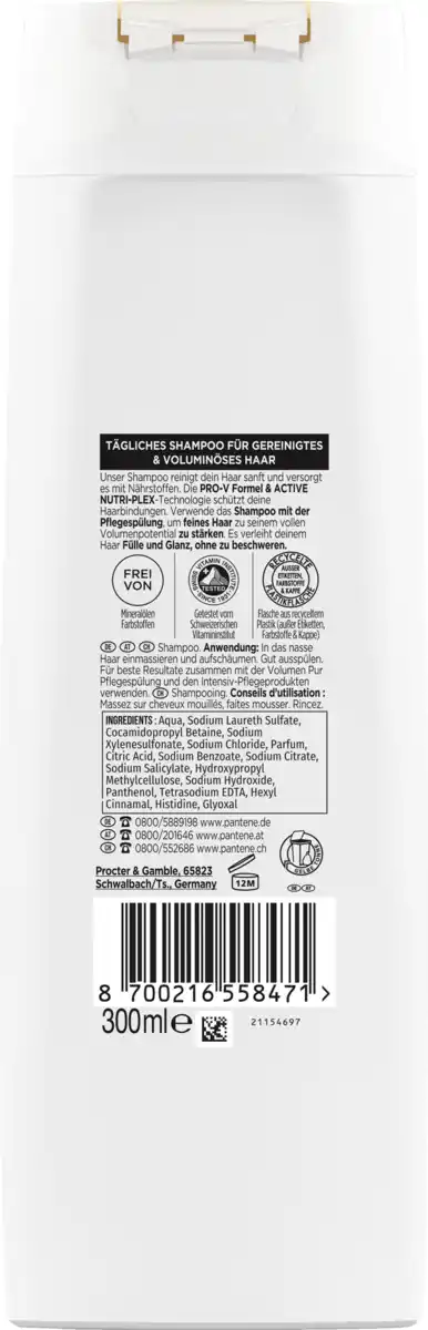 Bild 2 von Pantene Pro-V Haarshampoo Volumen Pur, 300 ml