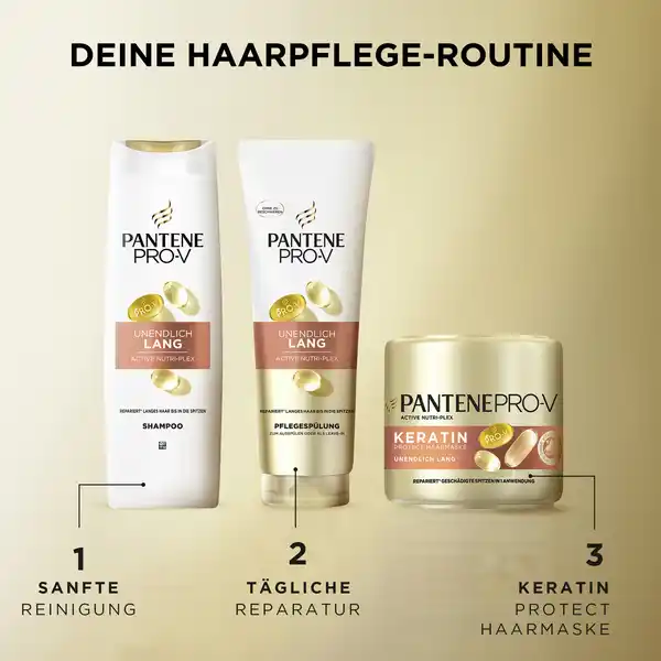 Bild 3 von Pantene Pro-V Haarkur Balsam Unendlich Lang Keratin Reconstruct, 300 ml