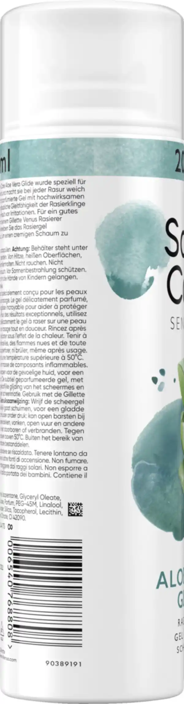 Bild 3 von Gillette Venus Satin Care Gel Rasiergel Aloe Vera, 200 ml