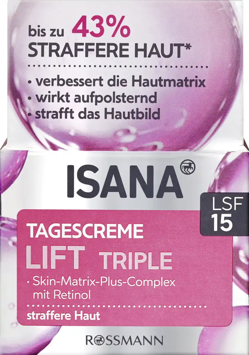Bild 1 von ISANA Lift Triple Tagescreme LSF 15, 50 ml