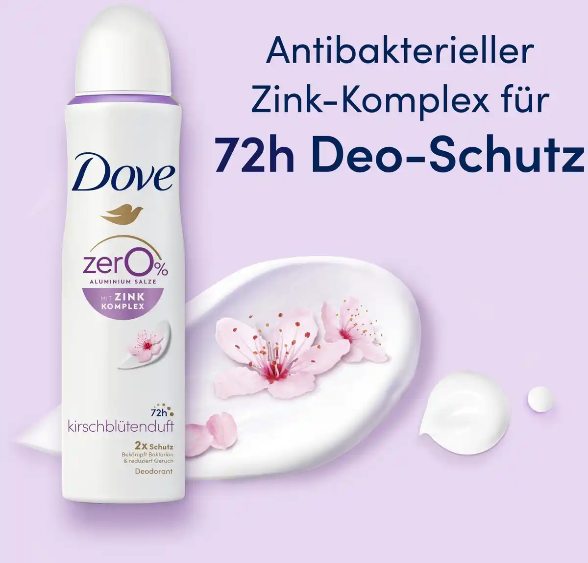 Bild 4 von Dove Deospray mit Zink-Komplex & Kirschblütenduft, 150 ml