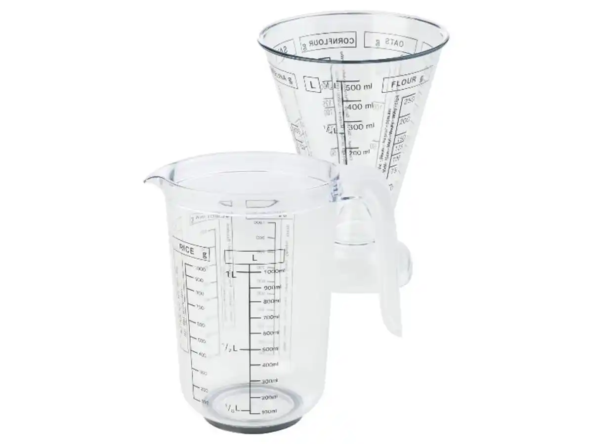 Bild 1 von LIVARNO home Messbecher-Set aus Kunststoff, ca. 1 l und 500 ml