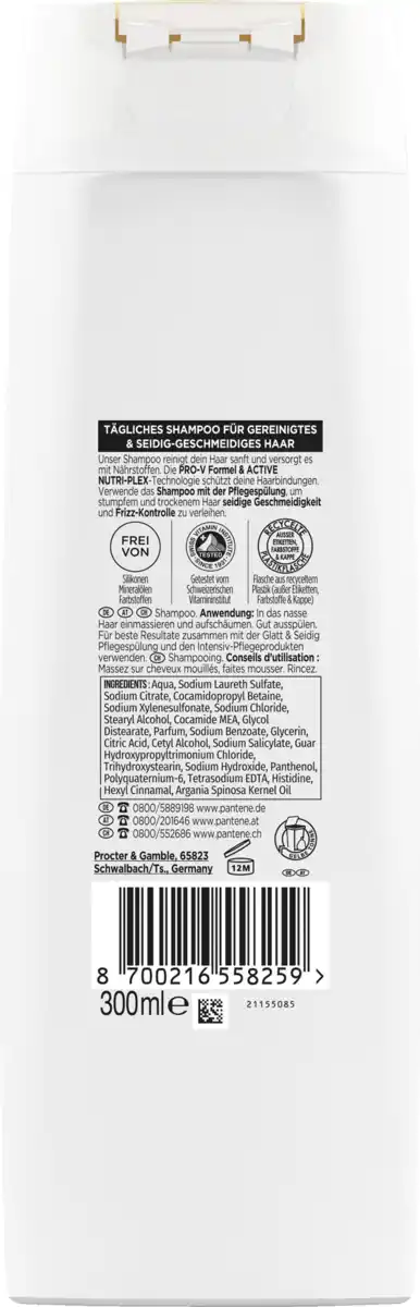 Bild 2 von Pantene Pro-V Haarshampoo Glatt & Seidig, 300 ml