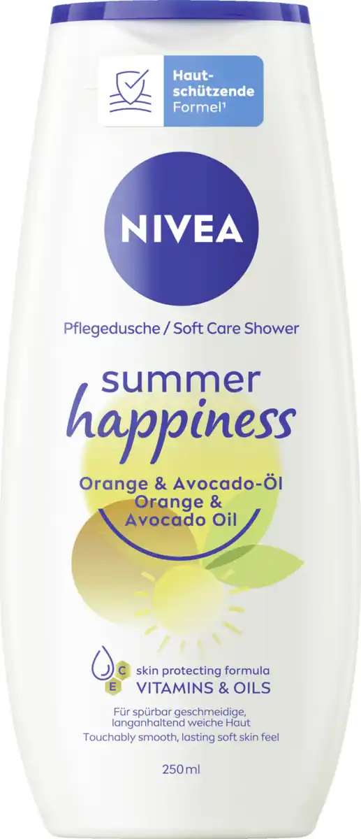 Bild 1 von NIVEA Pflegedusche summer happiness Orange & Avocado-Öl, 250 ml