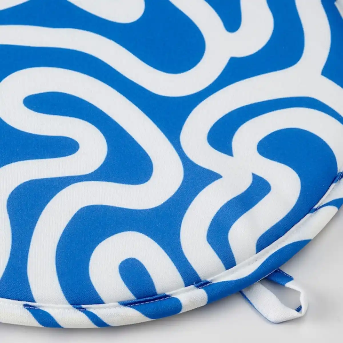 Bild 3 von ÄNGSFRÄKEN Stuhlkissen, blau/weiß 36 cm