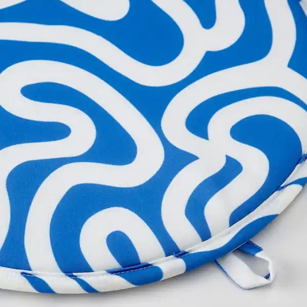 Bild 3 von ÄNGSFRÄKEN Stuhlkissen, blau/weiß 36 cm