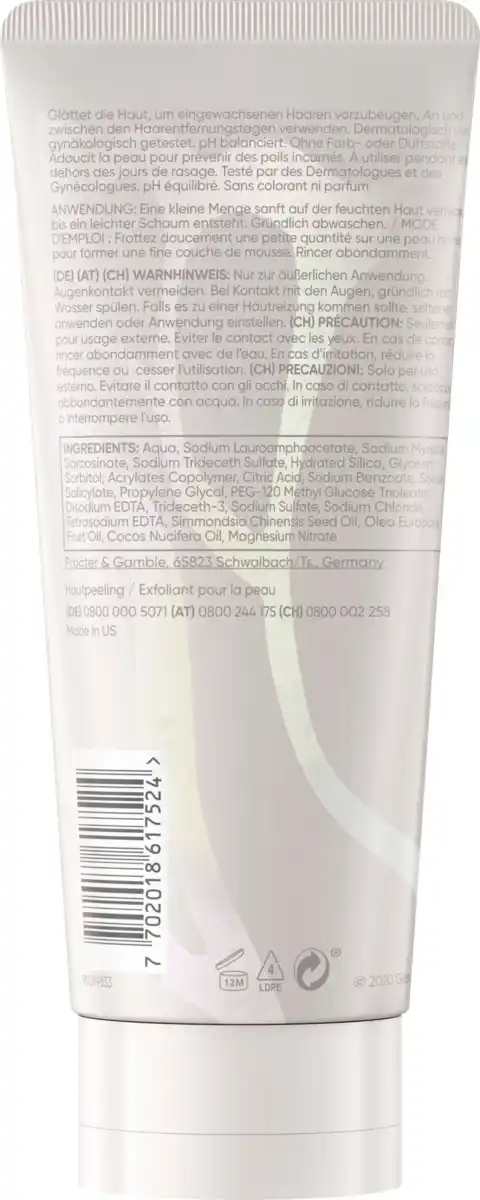 Bild 2 von Gillette Venus Satin Care Hautglättendes Peeling für den Intimbereich, 177 ml