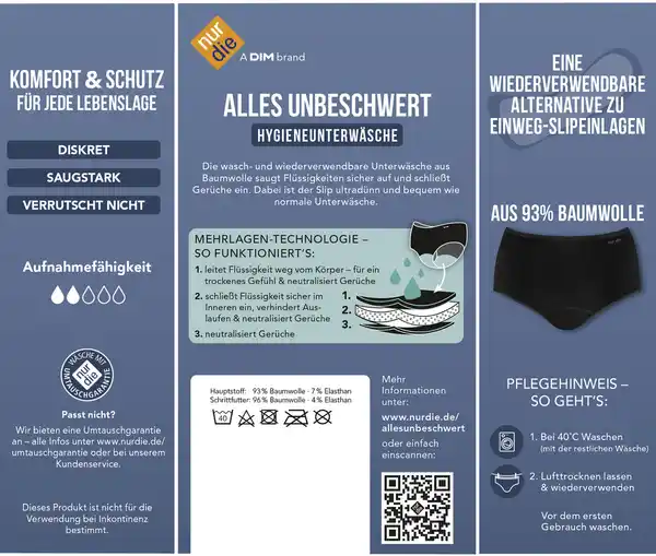 Bild 2 von Nur Die ALLES UNBESCHWERT Taillenslip schwarz Gr. L 44-46