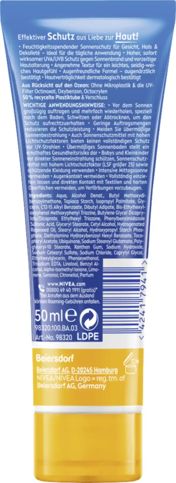 Bild 2 von NIVEA SUN Gesichts-Sonnencreme LSF 30, 50 ml