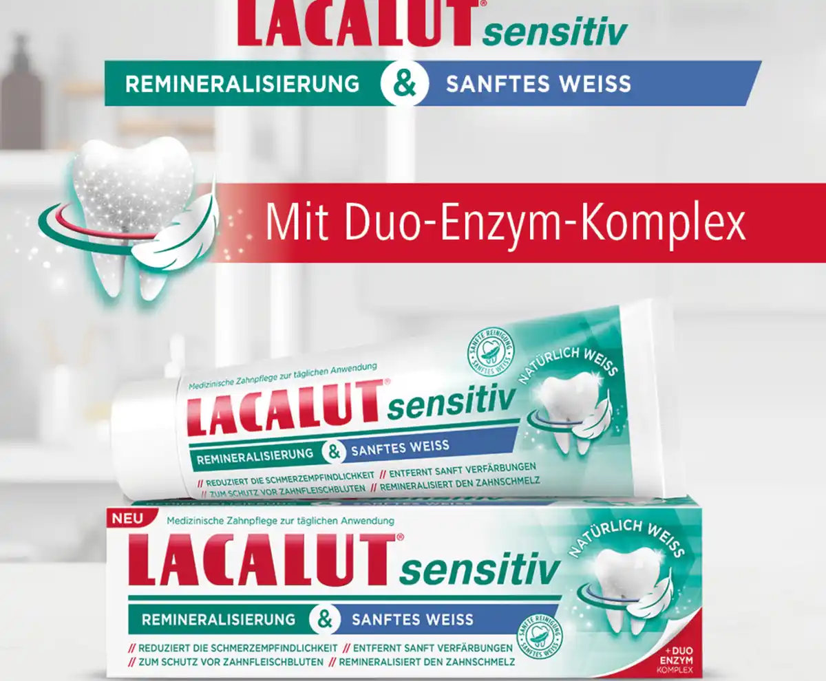 Bild 3 von LACALUT sensitiv medizinische Zahncreme sanftes Weiß, 75 ml