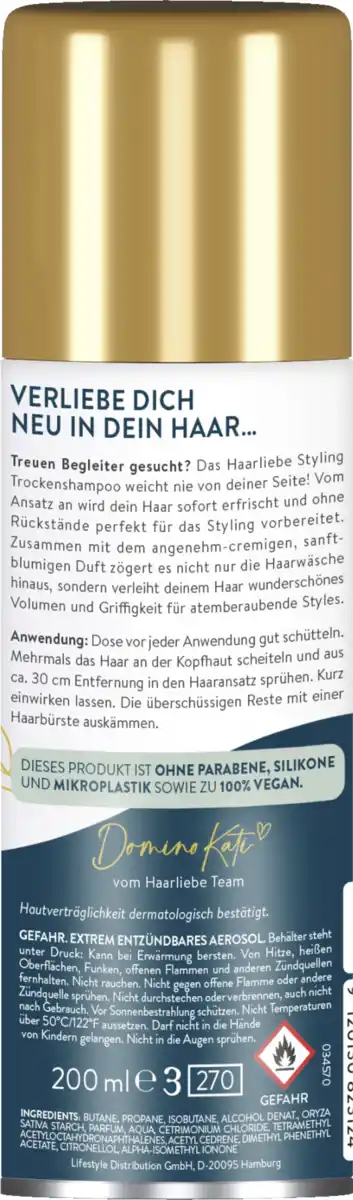 Bild 2 von Haarliebe Styling Trockenshampoo, 200 ml
