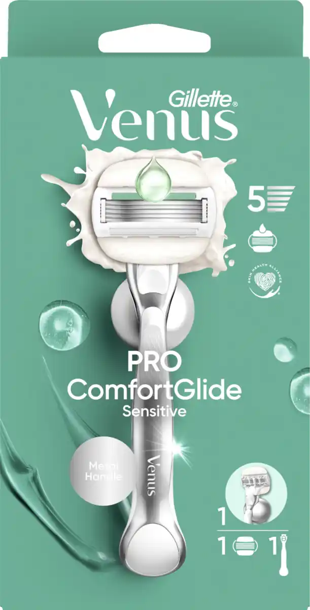 Bild 1 von Gillette Venus Rasierer Pro Comfortglide Sensitive mit 1 Klinge