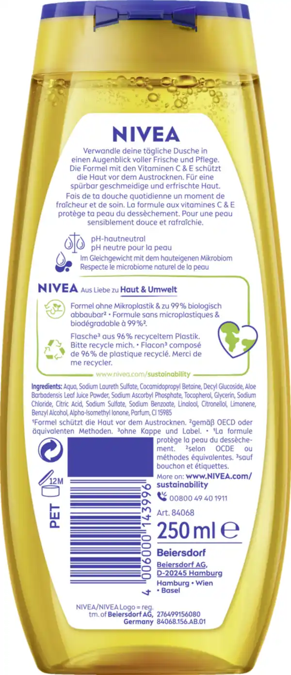 Bild 2 von NIVEA Duschgel summer happiness NIVEA Sonnencreme Duft, 250 ml