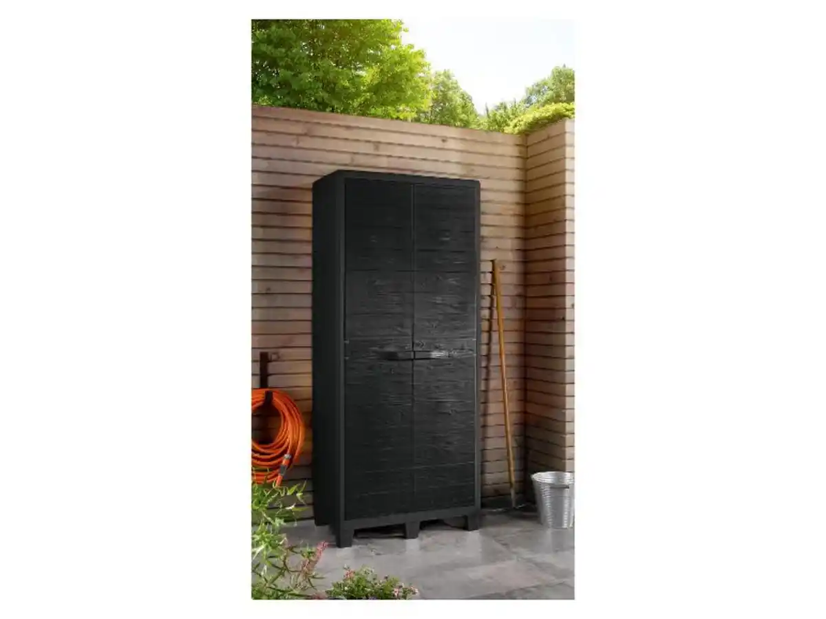 Bild 3 von LIVARNO home Gartenschrank, 2 Türen, aus recyceltem Plastik