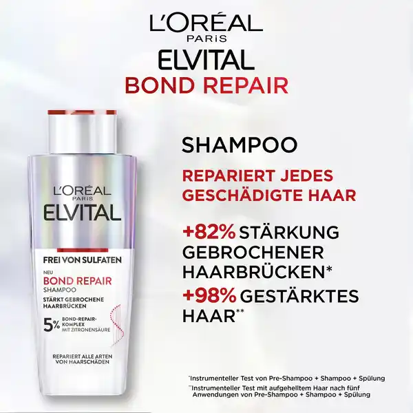 Bild 3 von L’Oréal Paris Elvital Shampoo Bond Repair Anti-Haarschäden, 200 ml