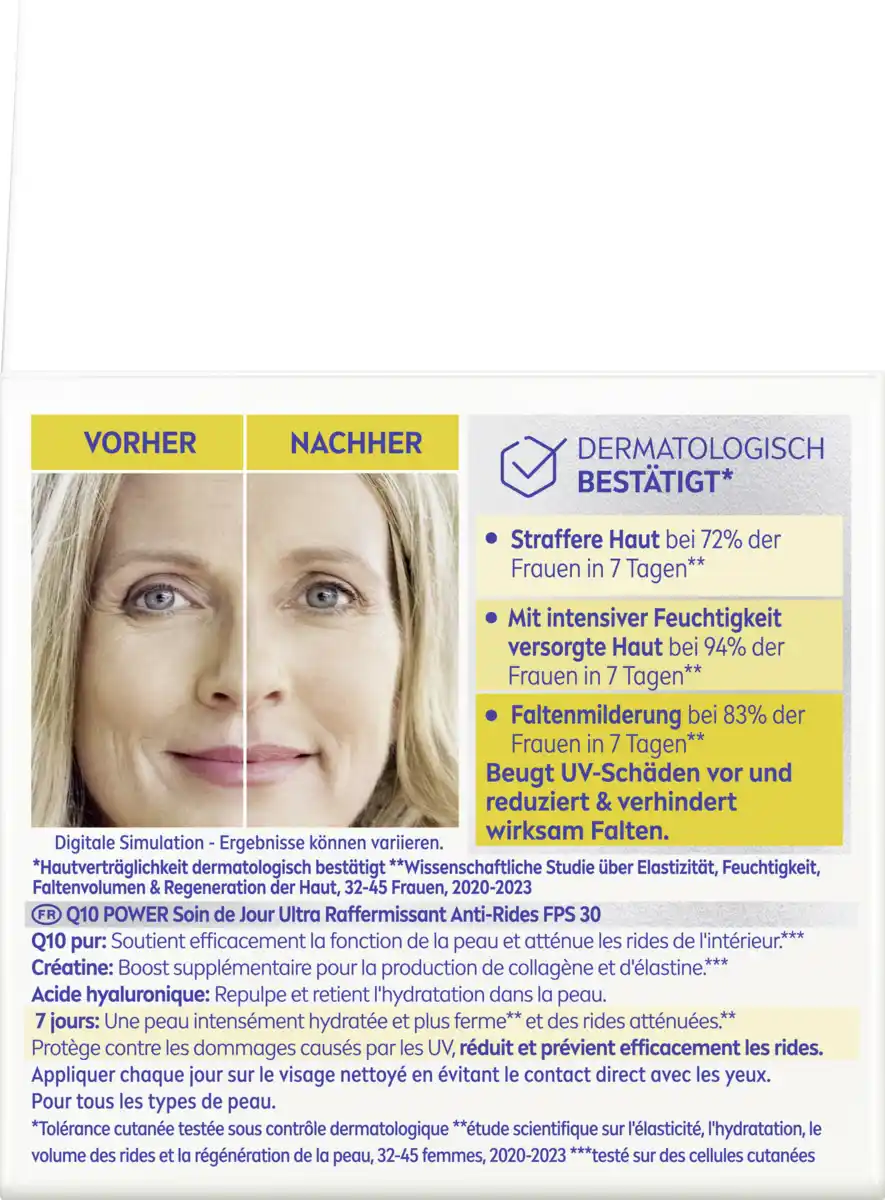 Bild 2 von NIVEA Q10 Anti-Falten Power Straffende Tagespflege LSF 30, 50 ml