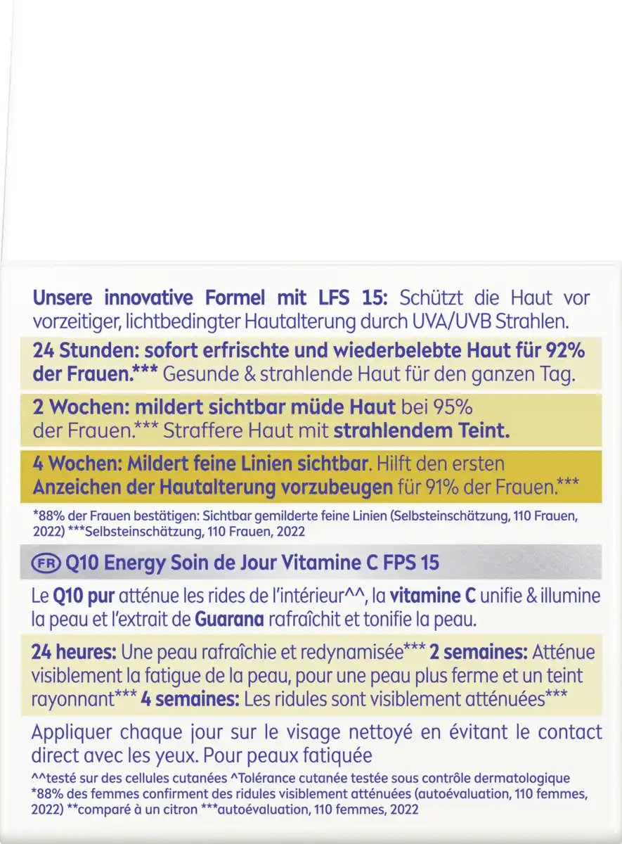 Bild 2 von NIVEA Q10 Energy Anti-Falten Tagespflege LSF 15, 50 ml