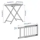 Bild 4 von TORPARÖ Tisch/außen, weiß/faltbar 70x42 cm