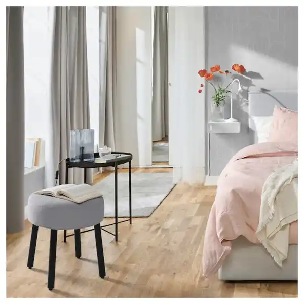 Bild 4 von MÖRTFORS Pouf, Diseröd grau 47x47 cm