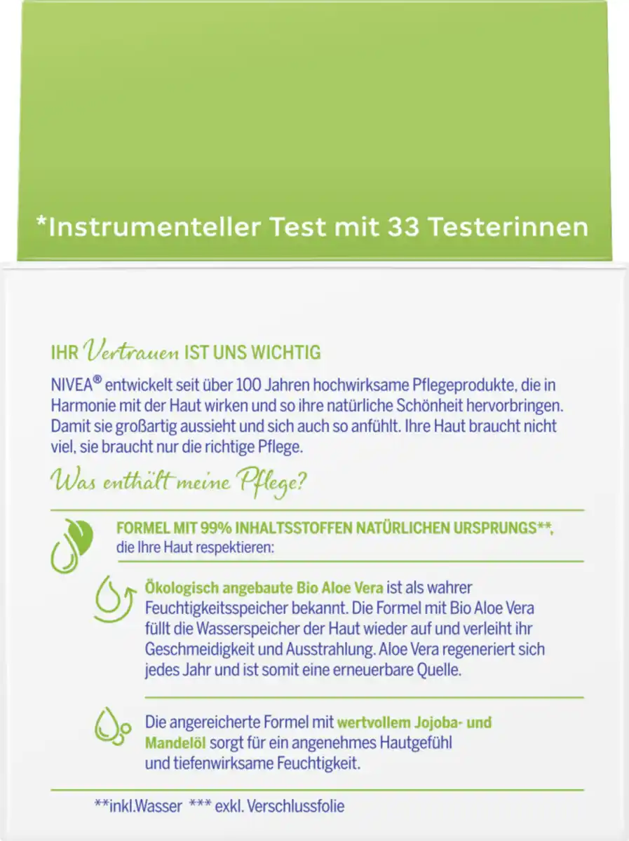 Bild 2 von NIVEA Natural Balance feuchtigkeitsspendende Tagespflege, 50 ml