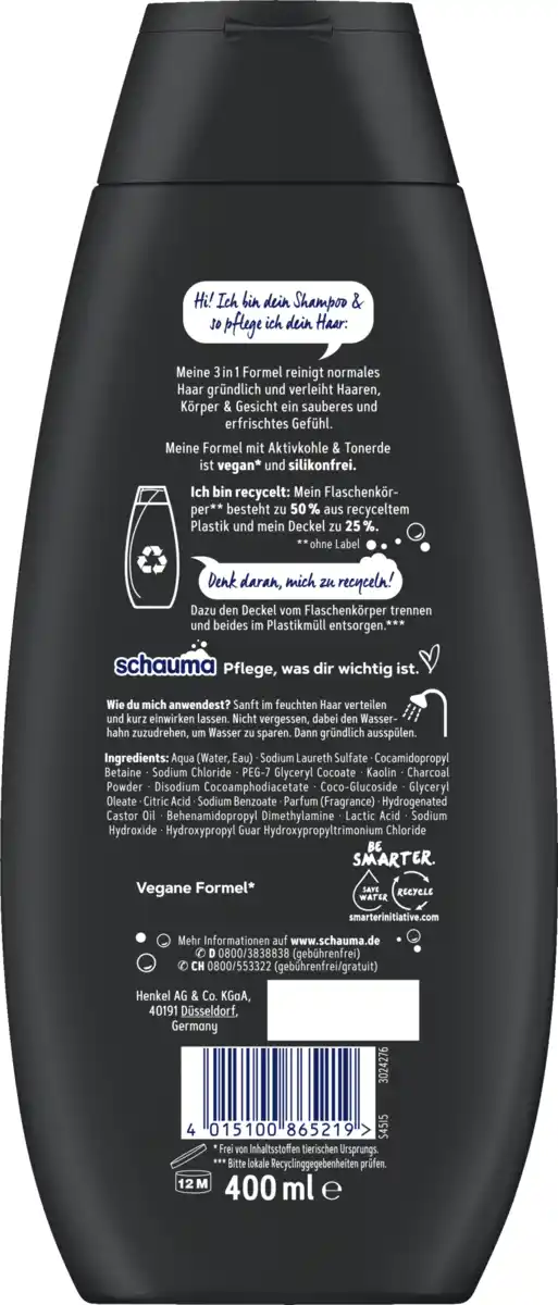 Bild 2 von Schauma 3in1 Shampoo Intensive Reinigung, 400 ml