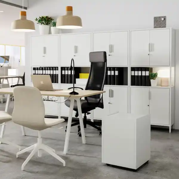 Bild 2 von TROTTEN Schrank mit Türen, weiß 70x35x173 cm