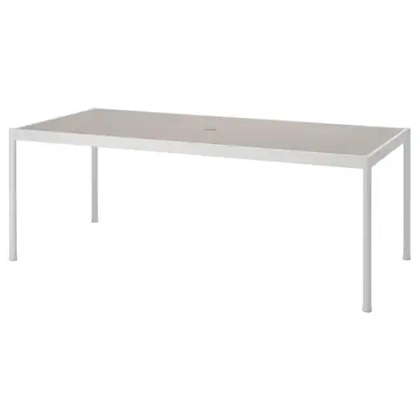 Bild 1 von SEGERÖN Tisch/außen, weiß/beige 91x212 cm