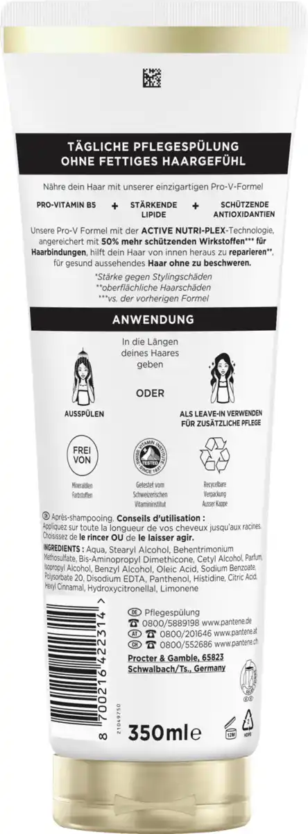 Bild 2 von Pantene Pro-V Haarkur Balsam Repair & Care, 350 ml