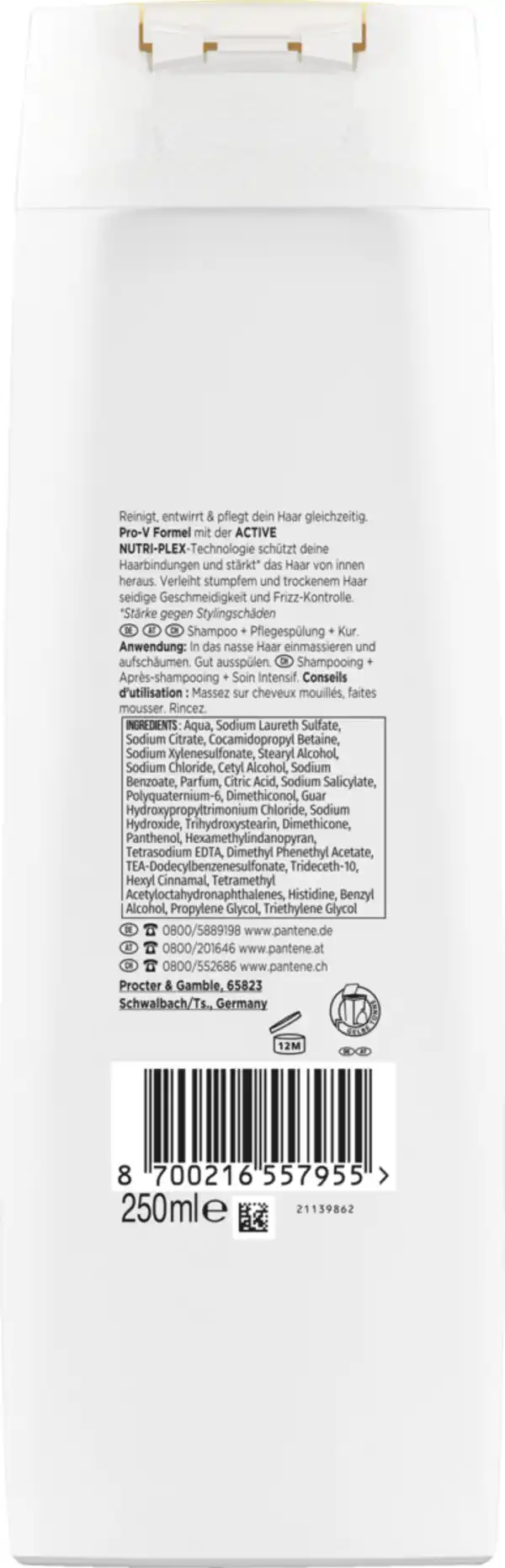 Bild 2 von Pantene Pro-V Haarshampoo 3in1 Glatt & Seidig, 250 ml