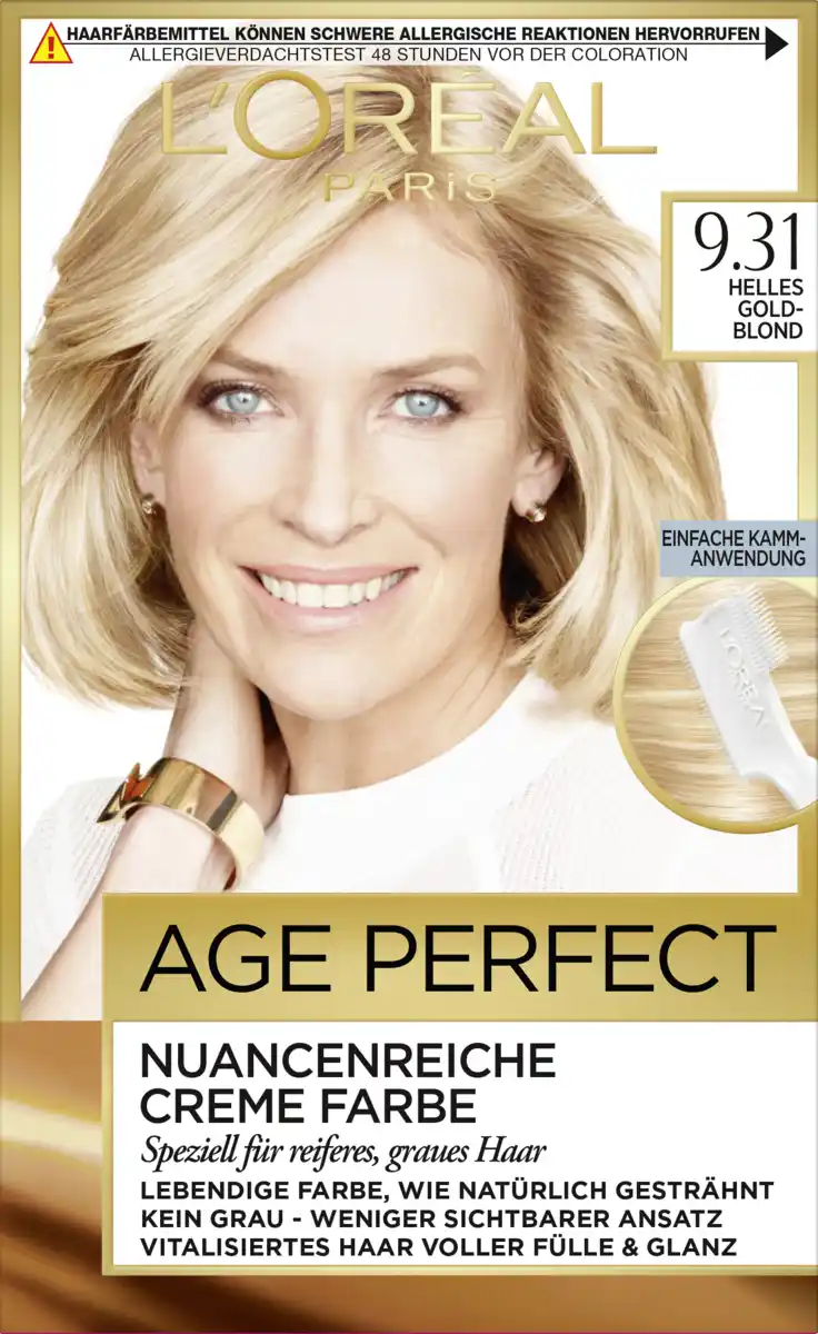 Bild 1 von L’Oréal Paris Age Perfect Creme Farbe 9.31 Helles Goldblond