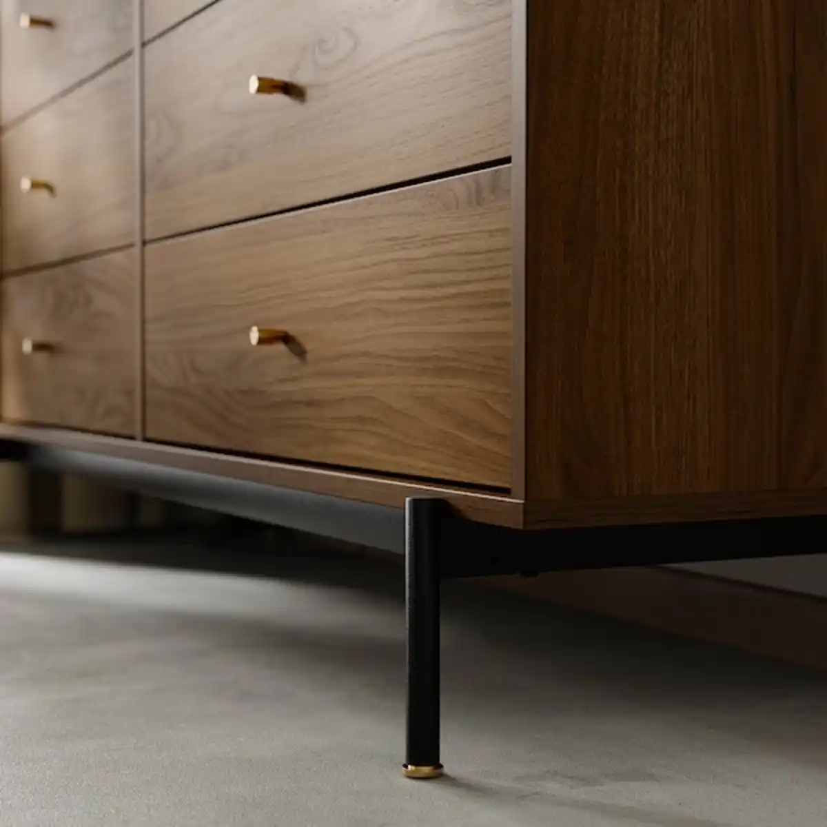 Bild 4 von RÅDMANSÖ Kommode mit 6 Schubladen, braun Nussbaumnachbildung 159x48x81 cm