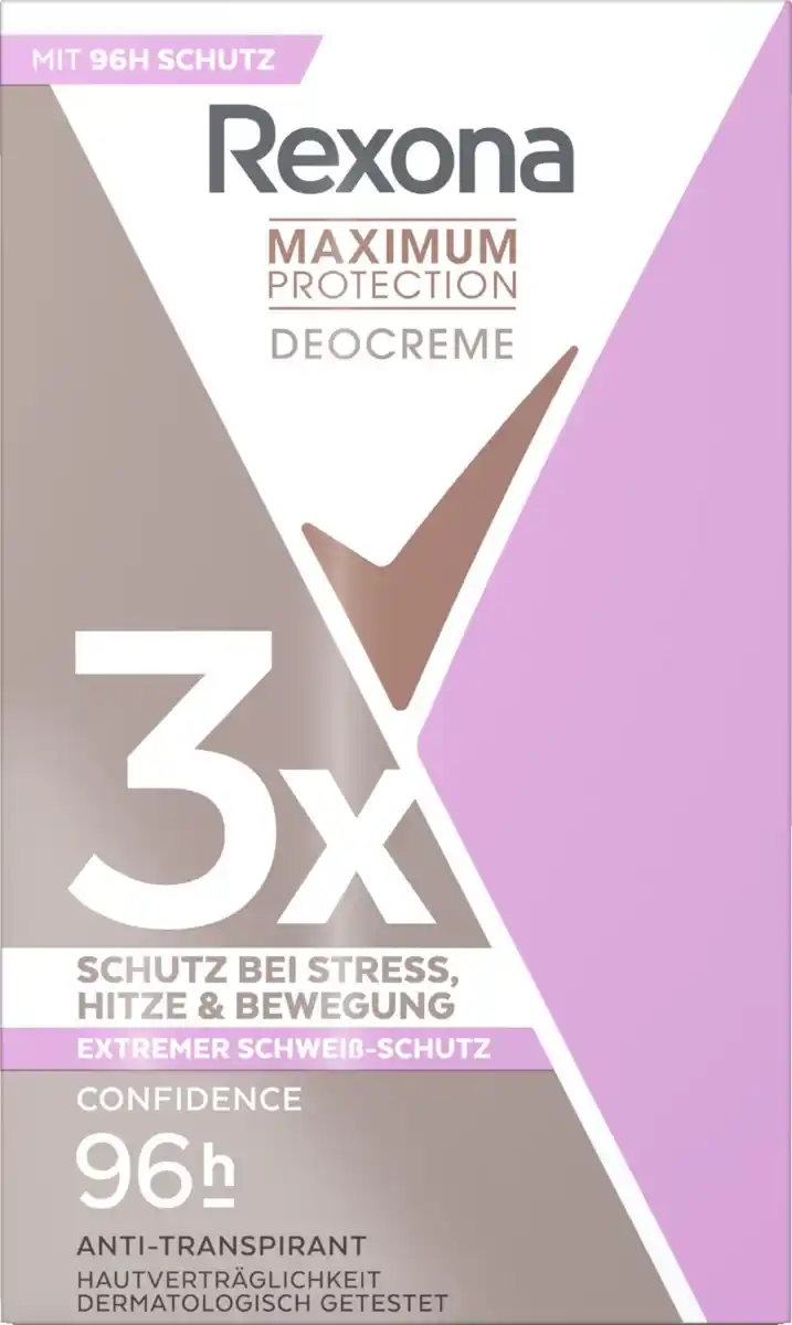 Bild 1 von Rexona Maximum Protection Deocreme Confidence Anti-Transpirant, 45 ml