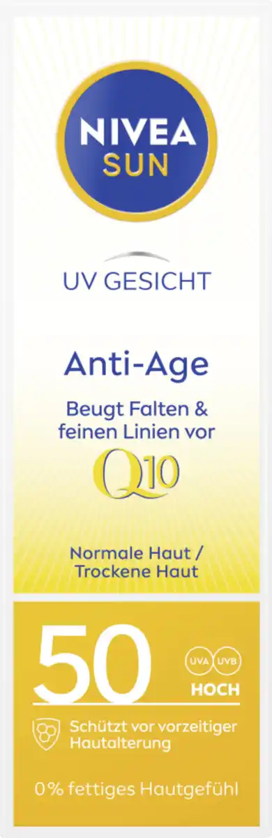 Bild 1 von NIVEA SUN UV Gesicht Anti-Age Sonnenschutz Q10 LSF 50, 50 ml