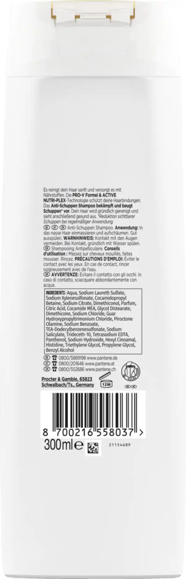 Bild 2 von Pantene Pro-V Anti Schuppen Shampoo, 300 ml