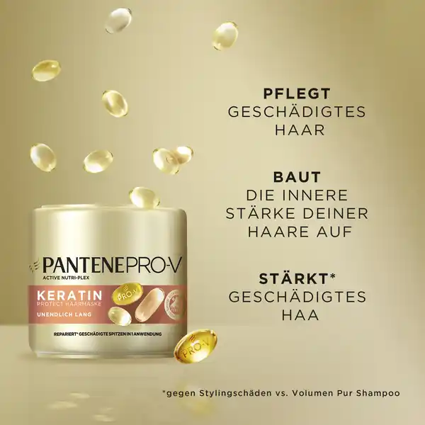 Bild 4 von Pantene Pro-V Haarkur Balsam Unendlich Lang Keratin Reconstruct, 300 ml