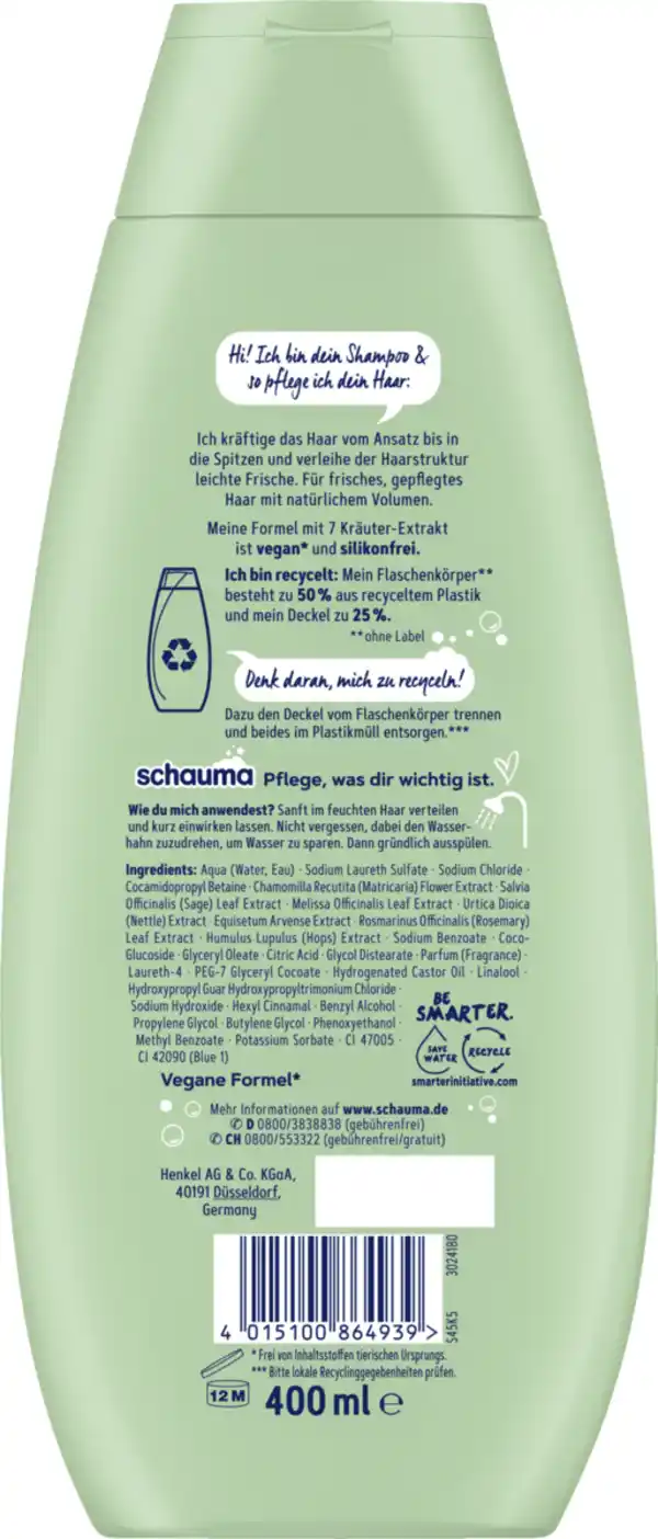 Bild 2 von Schauma Shampoo 7 Kräuter, 400 ml