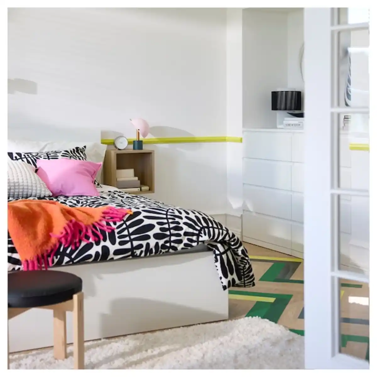 Bild 4 von VOLLERSLEV Teppich Langflor, weiß 133x195 cm