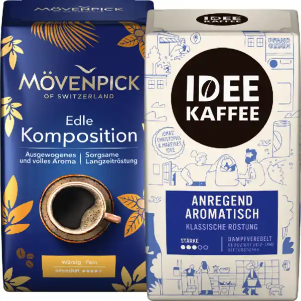 Bild 1 von IDEE, Mövenpick oder Eilles Kaffee