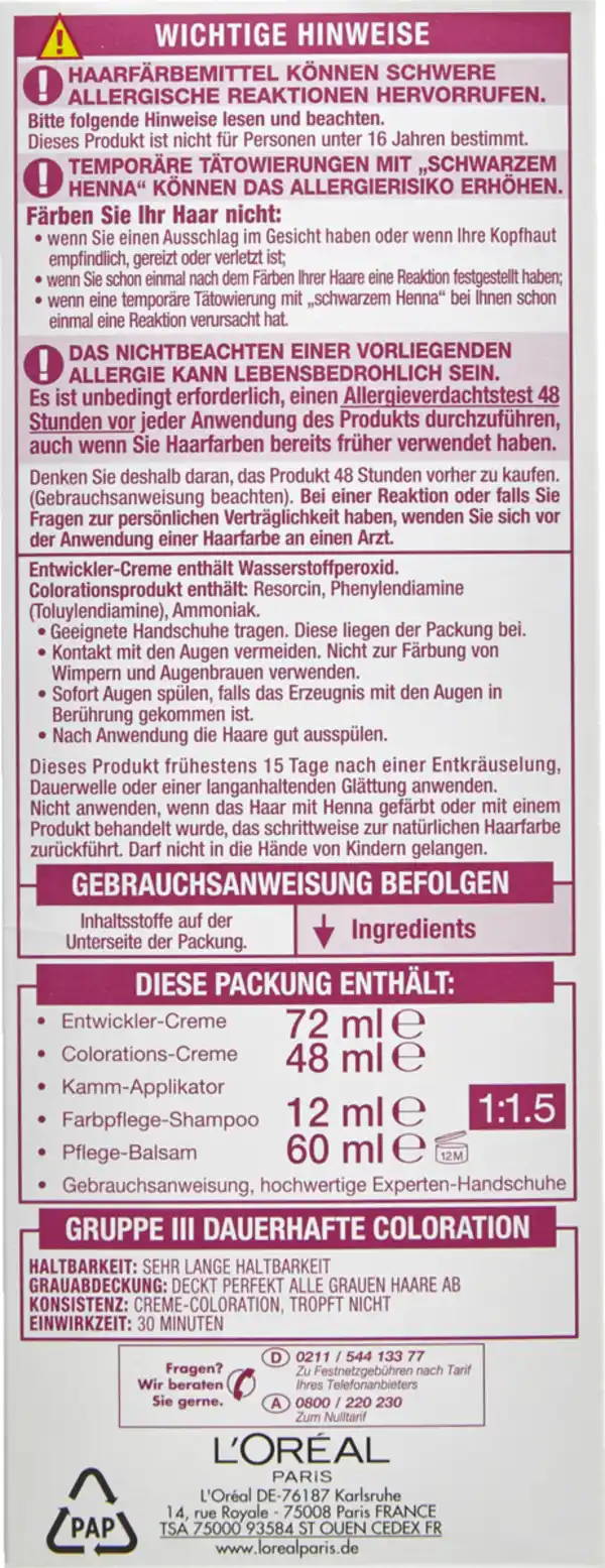 Bild 3 von L’Oréal Paris Excellence Crème Coloration 4 Mittelbraun