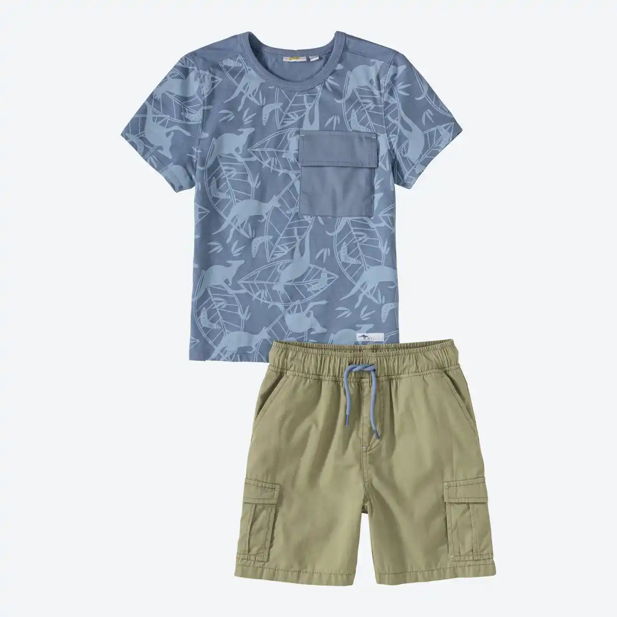 Bild 1 von Kinder-Jungen-Set mit bedrucktem T-Shirt, 2-teilig