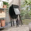 Bild 4 von SUNDSÖ Tisch und 2 Klappstühle, für draußen anthrazit/anthrazit 65 cm