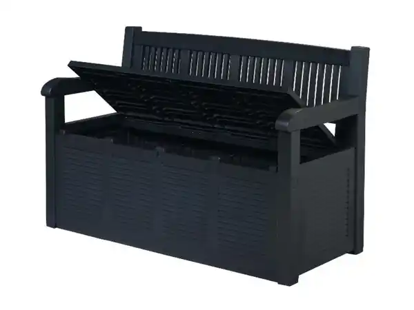 Bild 4 von LIVARNO home Gartenbank, B 130 x T 60 x H 85 cm, anthrazit