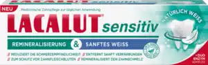 LACALUT sensitiv medizinische Zahncreme sanftes Weiß, 75 ml