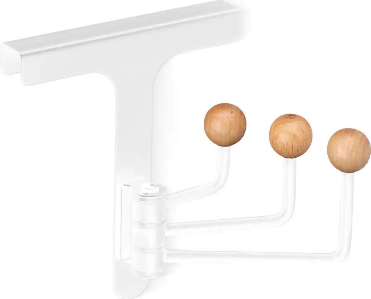 Bild 1 von IDEENWELT Drehbarer Türhaken weiß