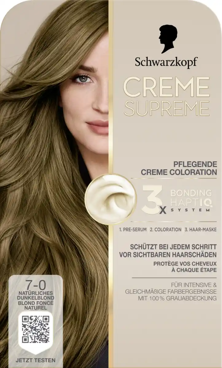 Bild 1 von CREME SUPREME Pflegende Coloration 7-0 Natürliches Dunkelblond