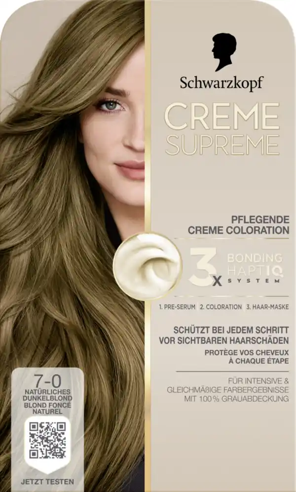 Bild 1 von CREME SUPREME Pflegende Coloration 7-0 Natürliches Dunkelblond