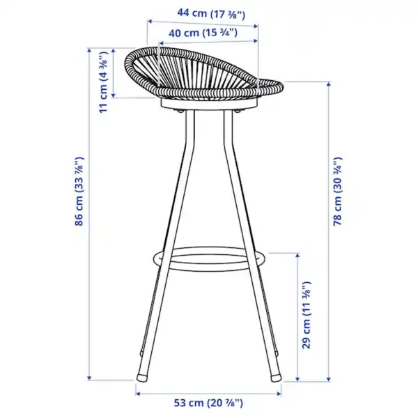 Bild 4 von SEGERÖN Barhocker/außen