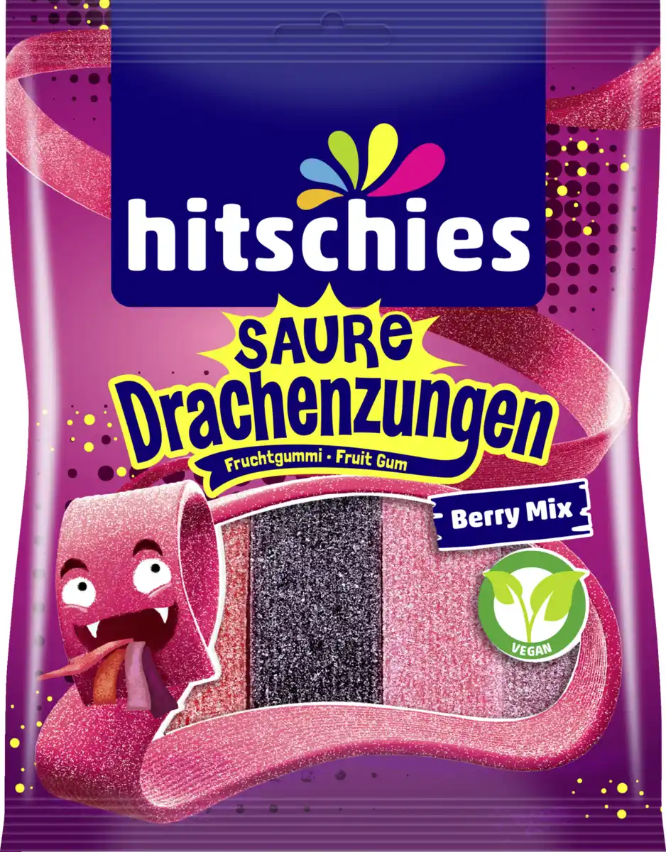 Bild 1 von hitschies Saure Drachenzungen Berry Mix, 125 g