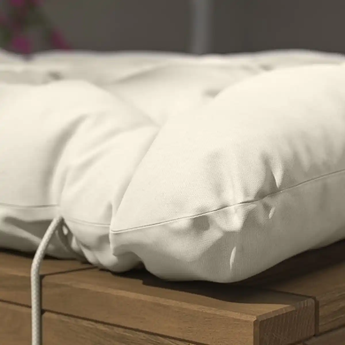 Bild 2 von KUDDARNA Liegeauflage/außen, helles Graubeige 190x60 cm