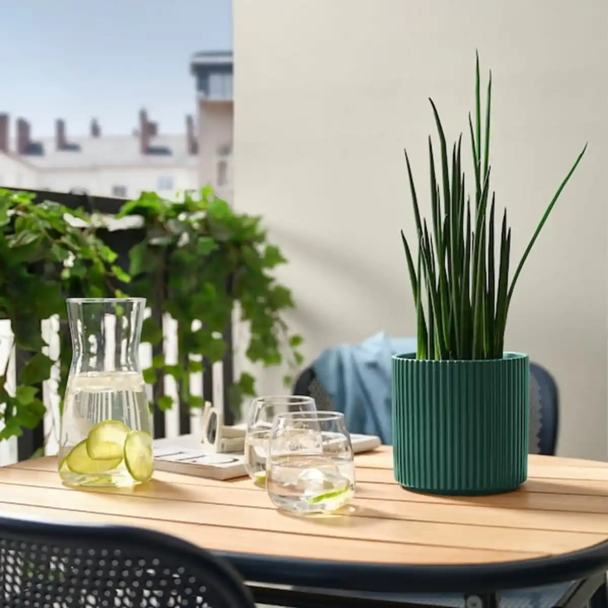 Bild 2 von DAKSJUS Blumentopf, dunkelgrün 12 cm